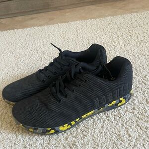 NOBULL Men’s Black and Yellow Tennis Shoes Size 12